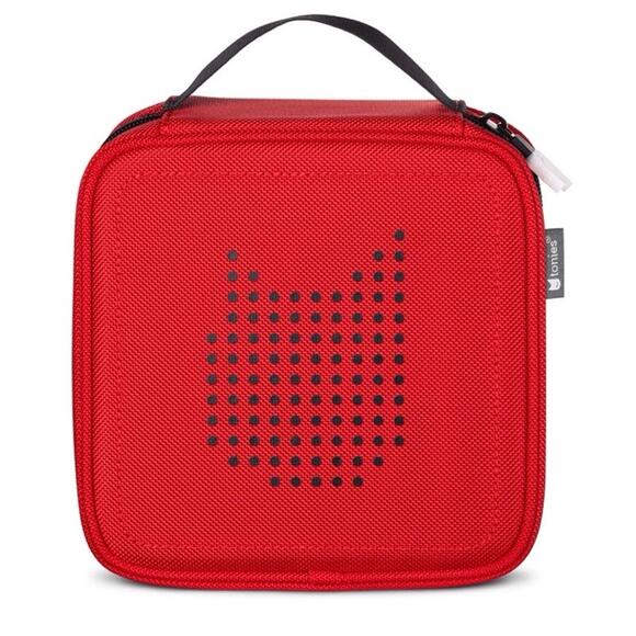 Tonies Carrying Case Red Travel Storage Fits 10 Tonies Figures Zipper Handle NEW - Picture 1 of 5
